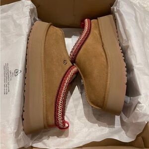 UGG Brown and Red Platform Shoes